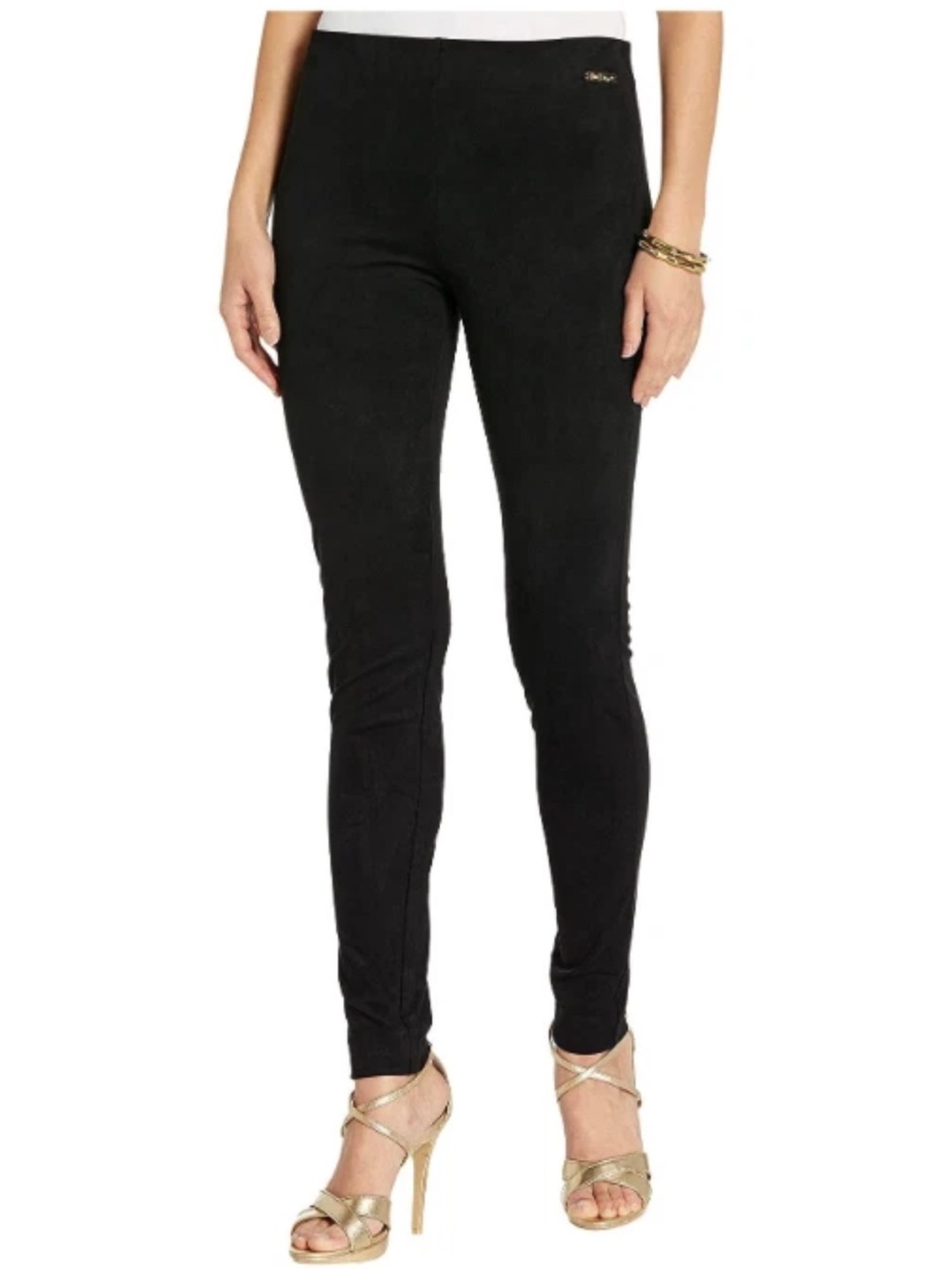 Lilly Pulitzer Anika High-Rise Ultra Suede Black Size 2